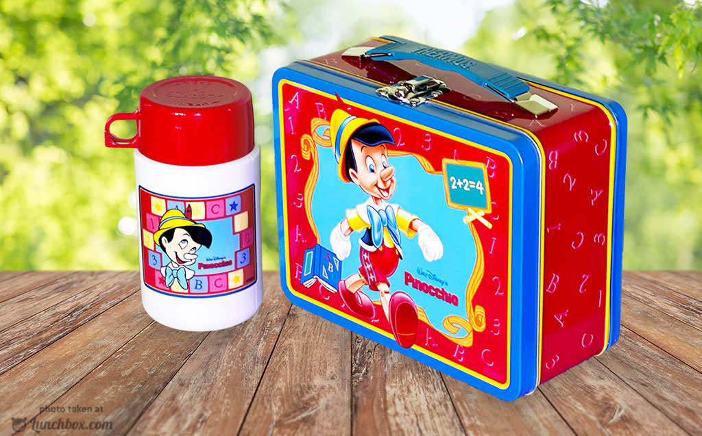 Pinocchio Lunch Box with Thermos Bottle