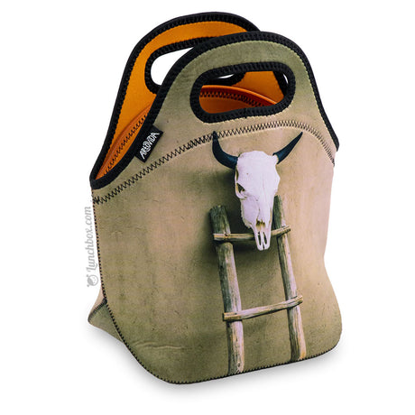 Bull Skull Insulated Lunch Bag