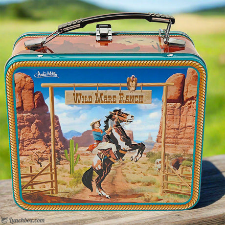Cowgirl Metal Lunch Box