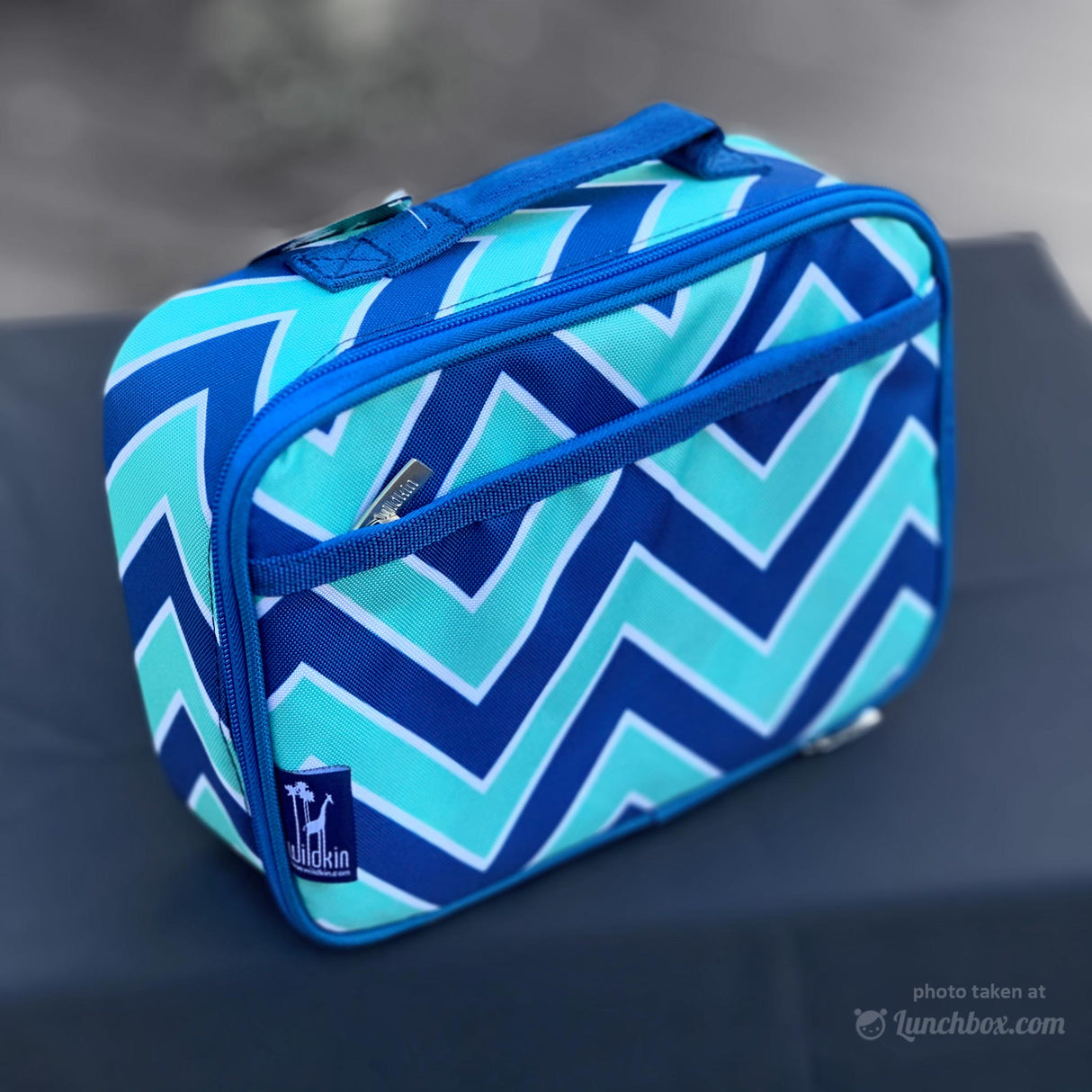 Blue Zig Zag Lunch Box