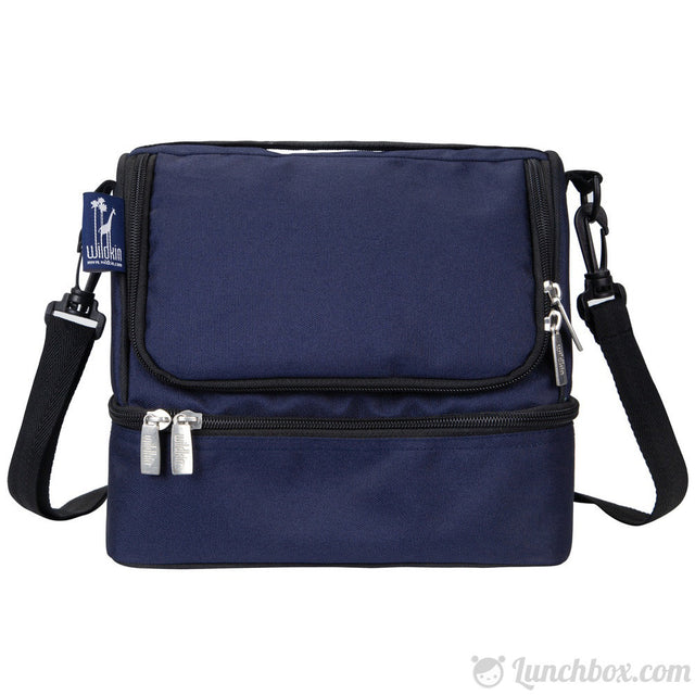 Double Decker Lunch Box - Navy Blue