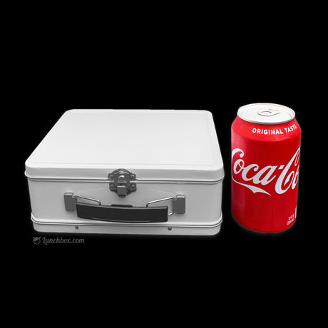 Metal White Lunch Box