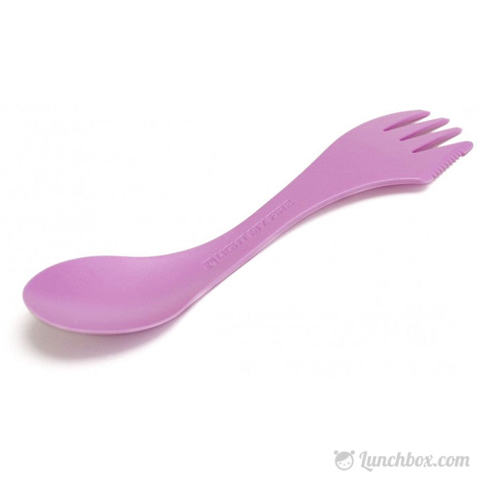 Tritan Spork with Knife - Pink