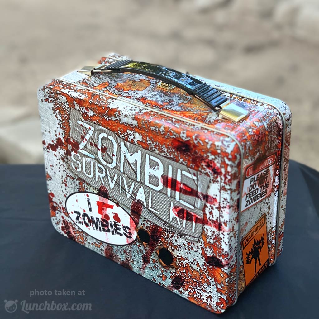 Gothic Zombie Apocalypse Emo Medical Kit Metal Lunch Box, Zazzle