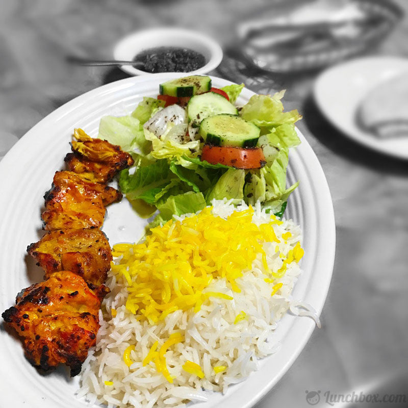 Halal Chicken Kabob Lunch