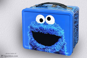 Sesame Street Cookie Monster Lunch Box Kit for Kids Blue Bento Box