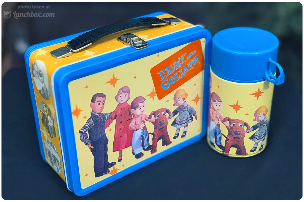 Davey and Goliath Lunch Box with Thermos Bottle – Lunchbox.com