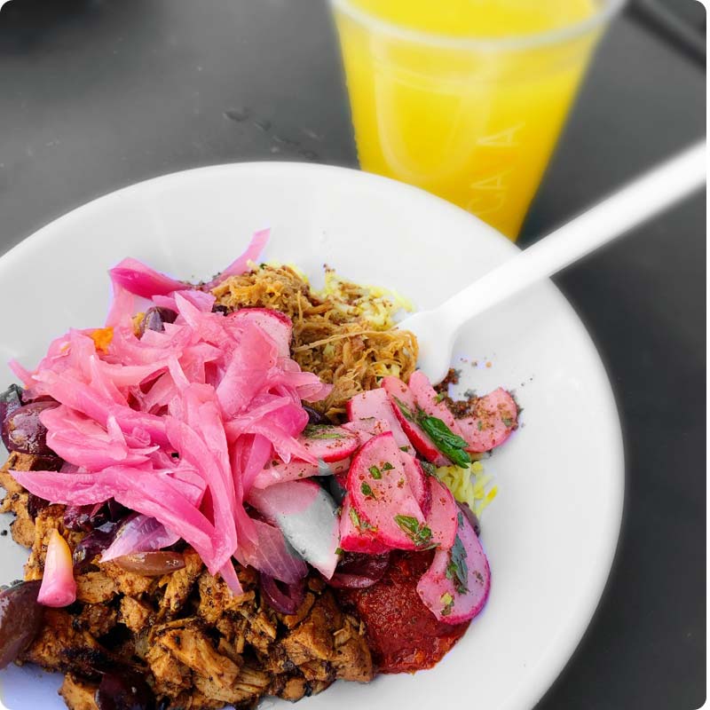 Saffron Rice with Braised Lamb Lunch