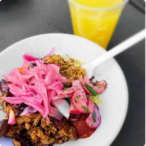 Saffron Rice with Braised Lamb Lunch