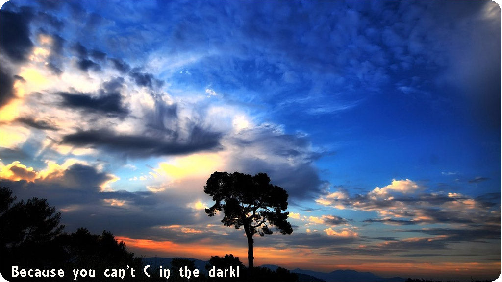 Why is dark spelled with a K instead of a C?