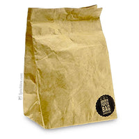 Insulated Brown Lunch Bag