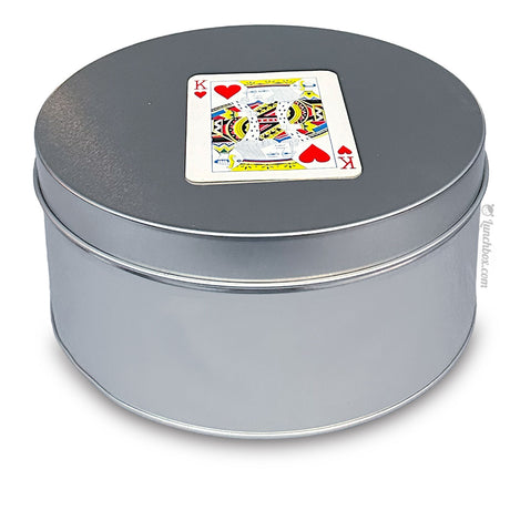 Large Round Tin Lunch Box