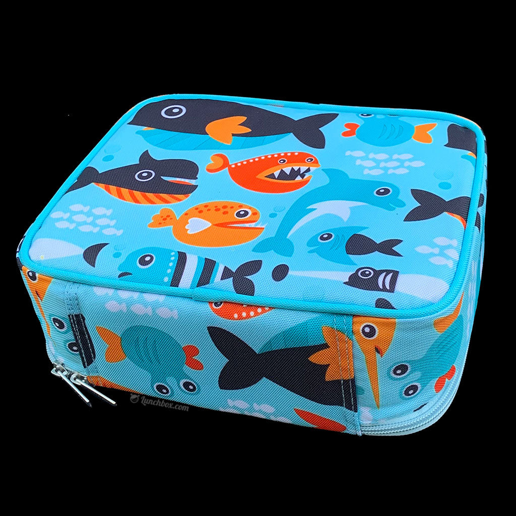 Boys Wildkin Big Fish Lunch Box, Blue