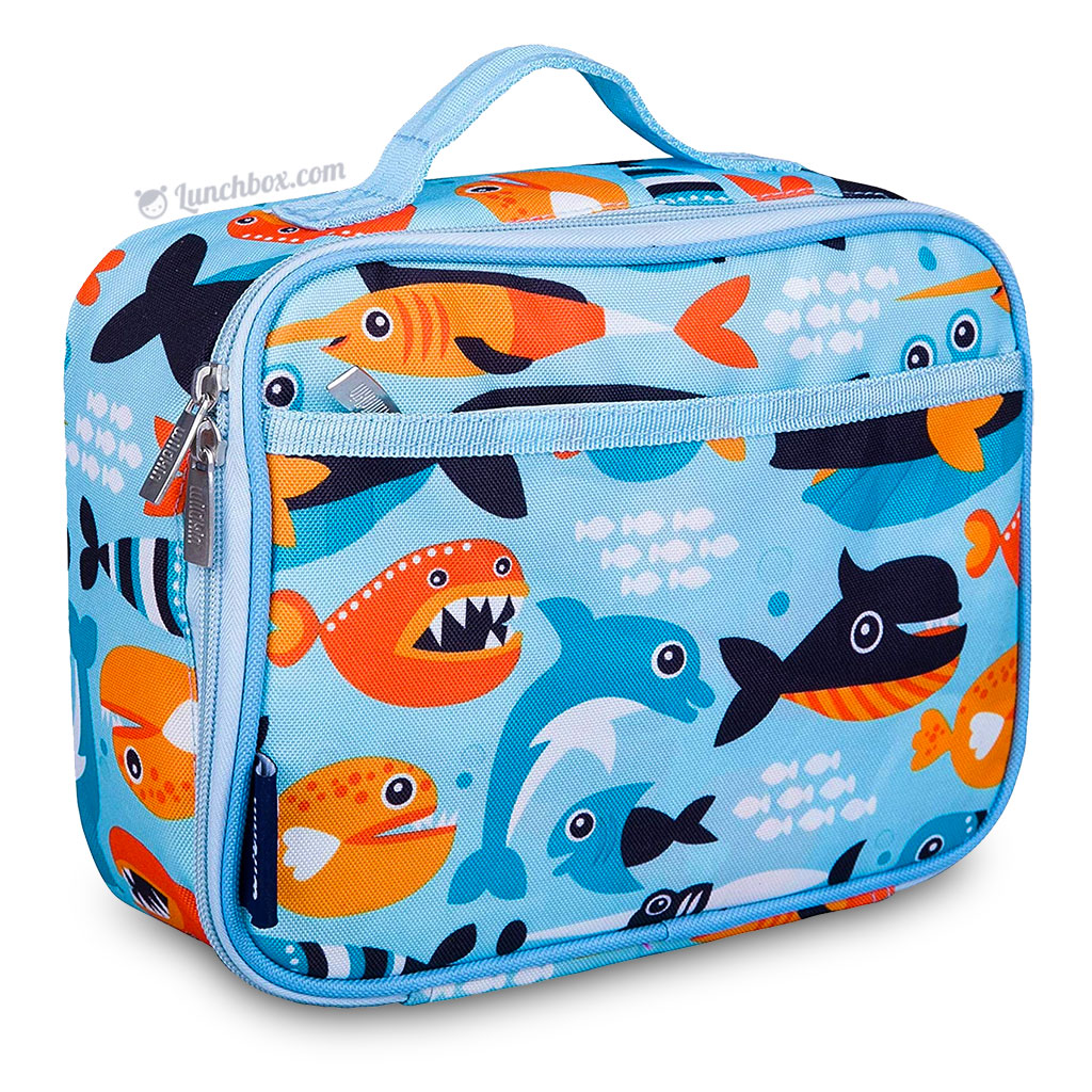 Boys Wildkin Big Fish Lunch Box, Blue