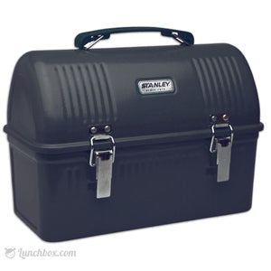 Construction Worker Black Dome Lunch Box Lunchbox