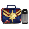 Captain Marvel Lunch Box with Thermos Bottle