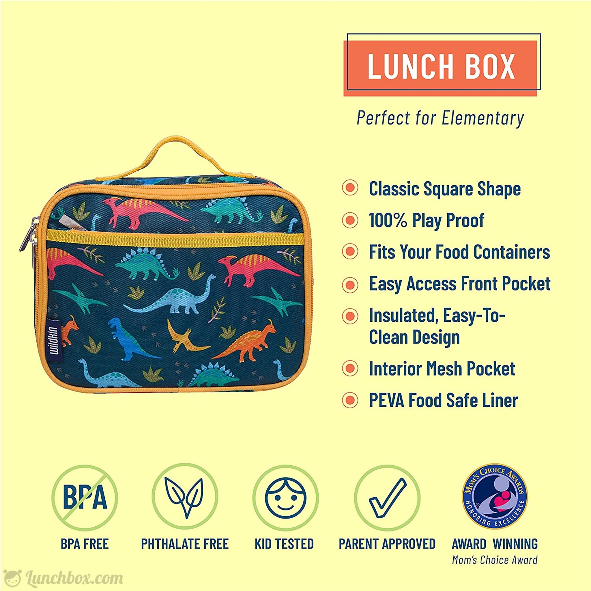 HABA Lunch Box Dinos 305150 – Portapranzo Con Divisorio, A Tema Dinosauri, Per Bambini