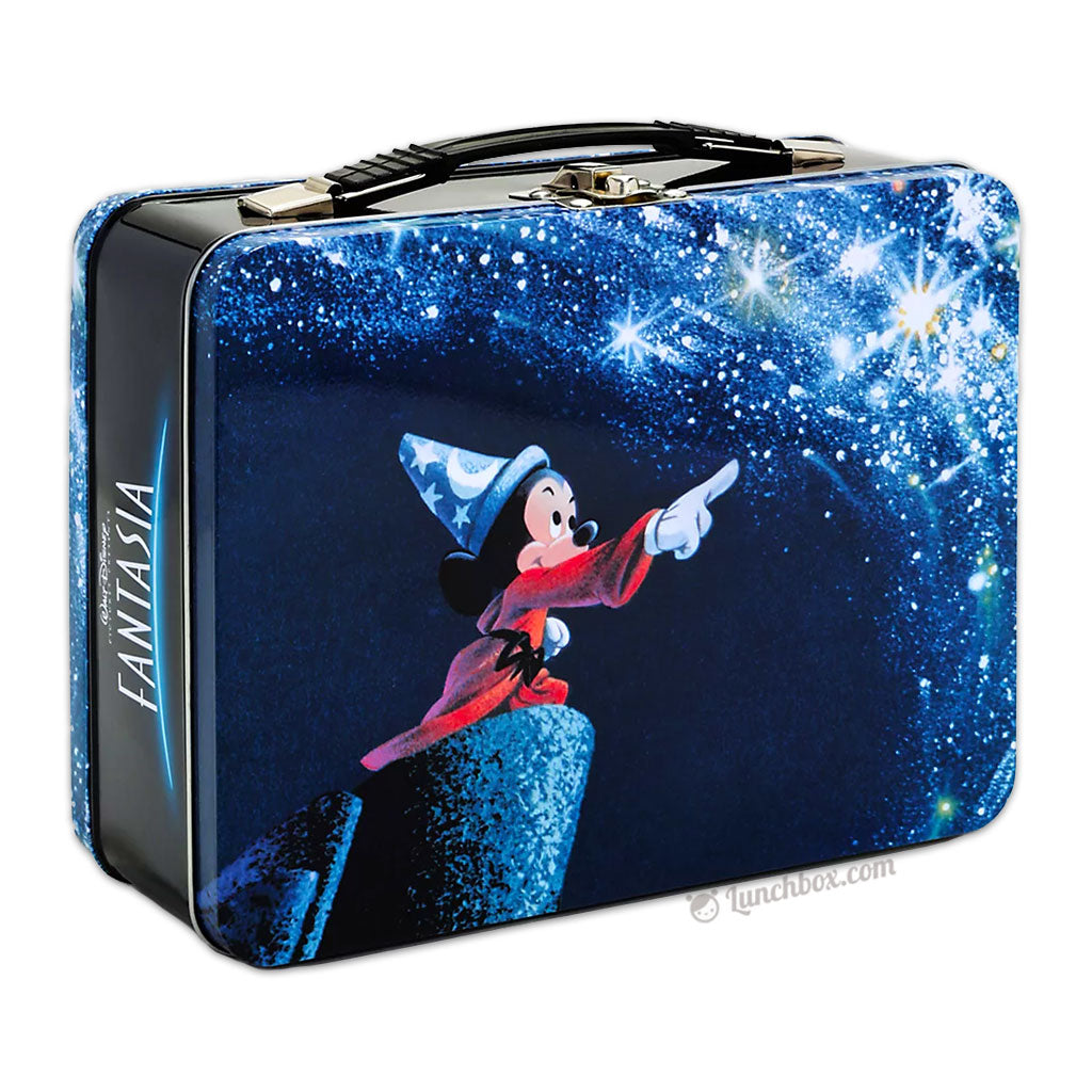 Disney Fantasia Mickey Mouse Large Tin Tote Lunch Box