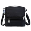 Double Decker Lunch Box - Diamond Weave Black 
