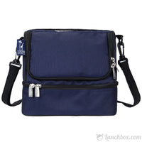 Double Decker Lunch Box - Navy Blue