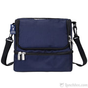 Double Decker Lunch Box - Navy Blue