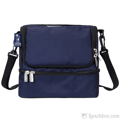 Double Decker Lunch Box - Navy Blue