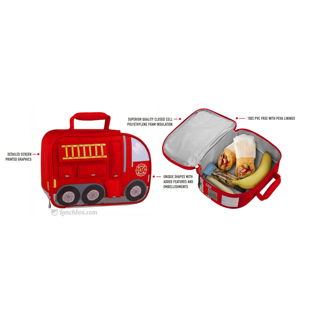 Personalized Tow Truck Lunch Box Gift for Kids, Lunch Bag Lunchbox for Kids,  Fire Tow Truck Insulated Preschool School Prek Lunch Box 