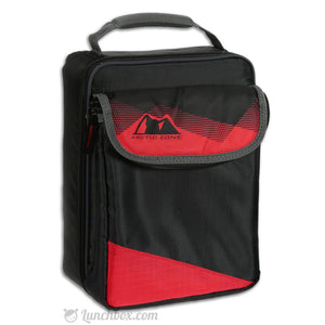 Hardliner Lunch Box Black and Red Lunchbox