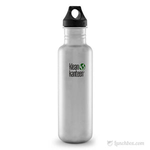 Klean Kanteen Classic Sport Bottle 27 Ounce, Brushed Stainless