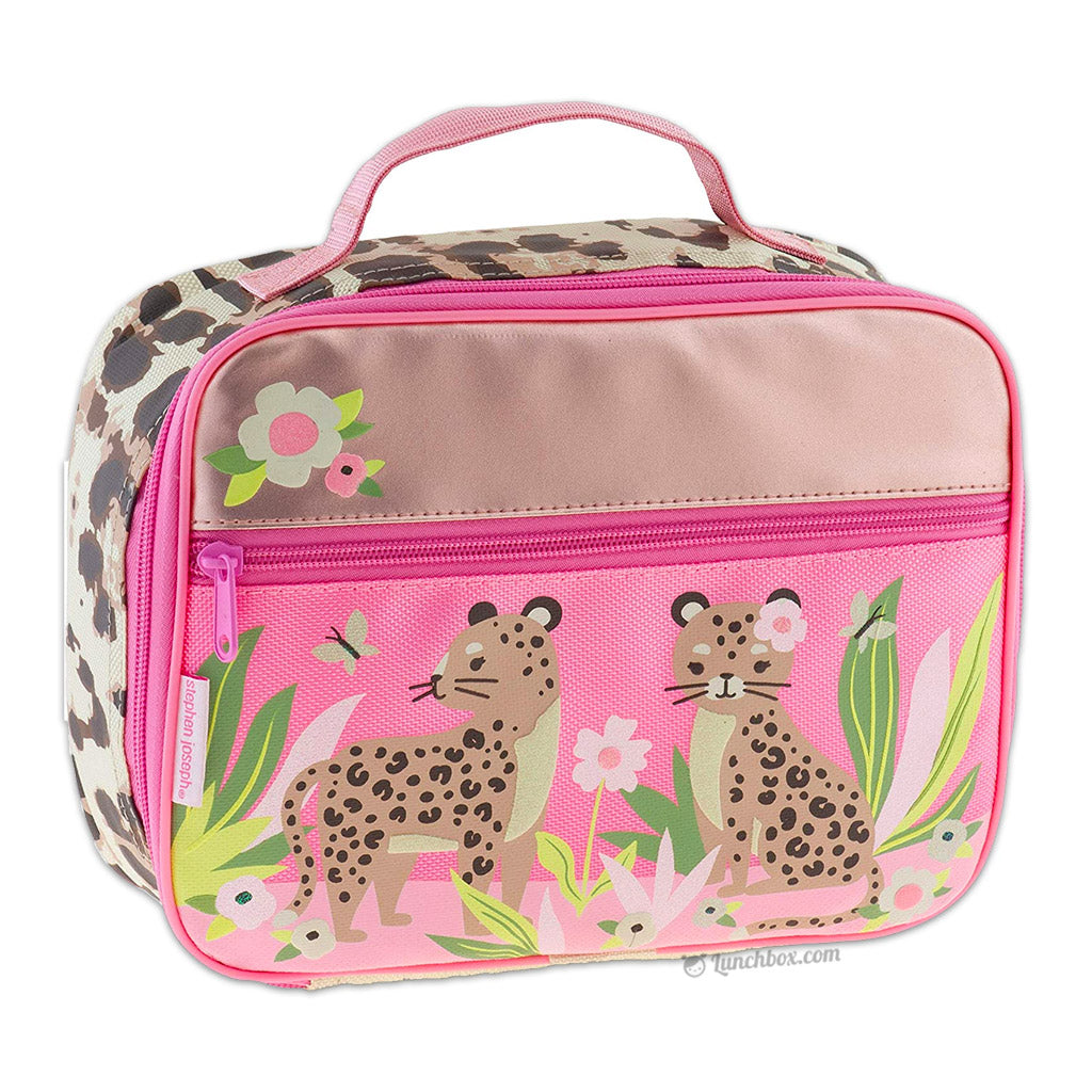 Choco Mocha Cheetah Lunch Box Kids for Girls Leopard-Pink