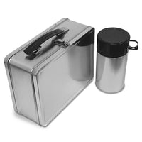Metal Lunch Box With Thermos Bottle
