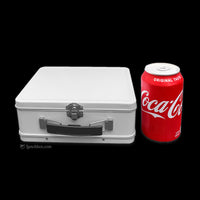 Metal White Lunch Box