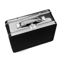 Plain Black Metal Lunch Box