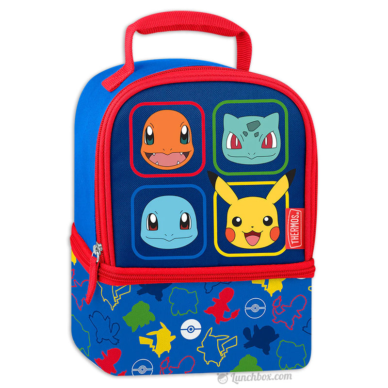 Thermos Kids Insulated Dual Compartment Lunch Bag, Pokemon