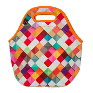 Rainbow Diamonds Insulated Lunch Bag