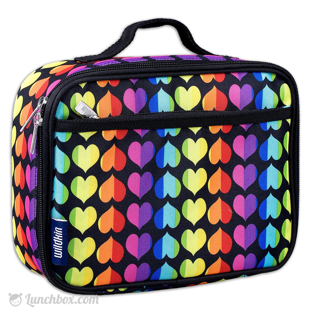 Rainbow Hearts Girls Lunch Box