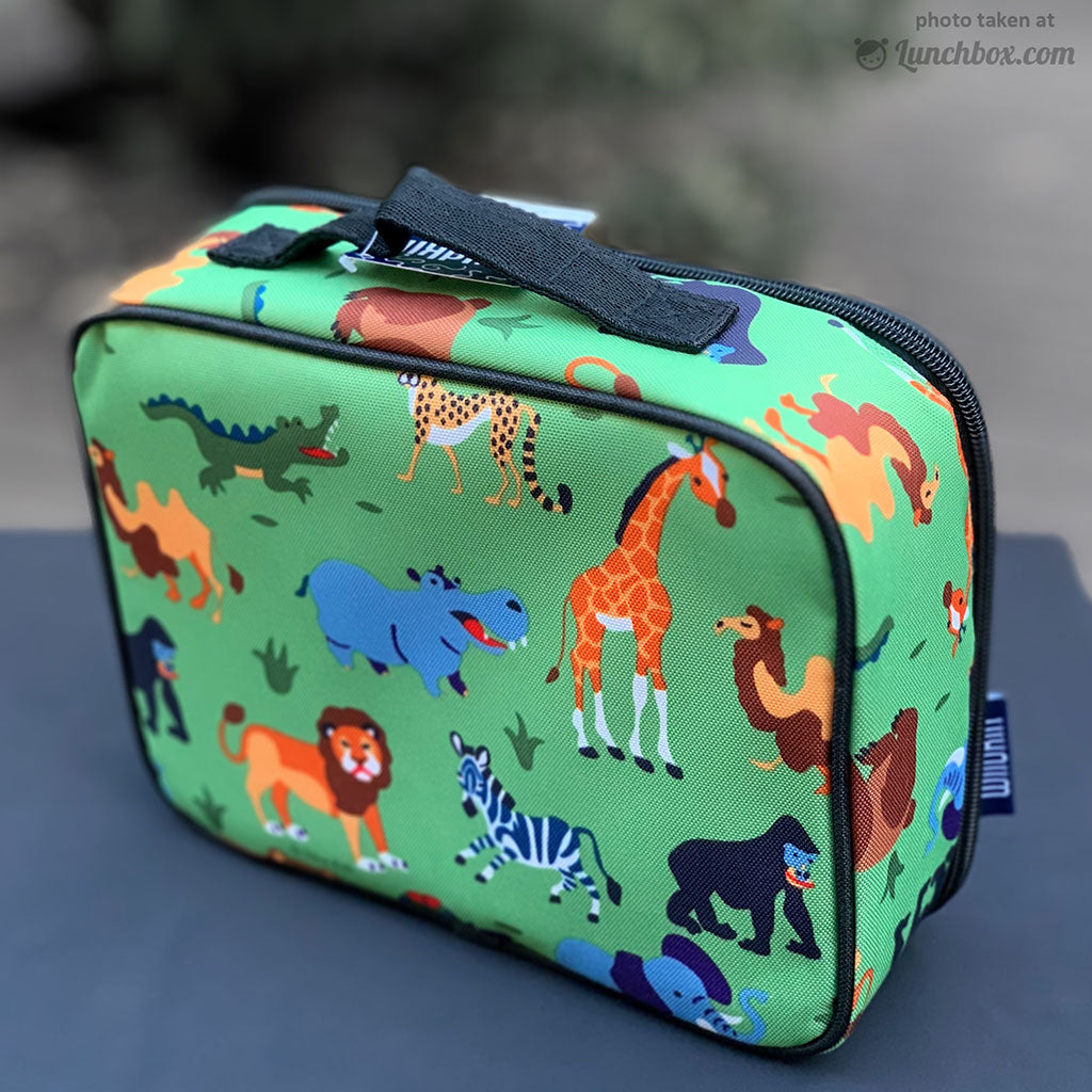 Wildkin Olive Kids Wild Animals Lunch Box - Green