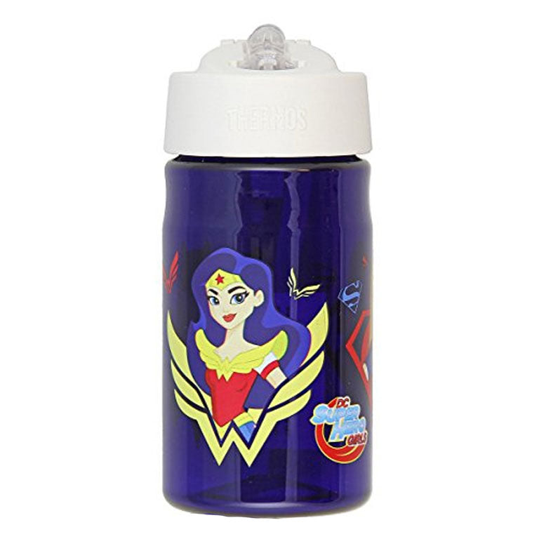 Superheros kids flip top water bottle hulk spiderman iron man