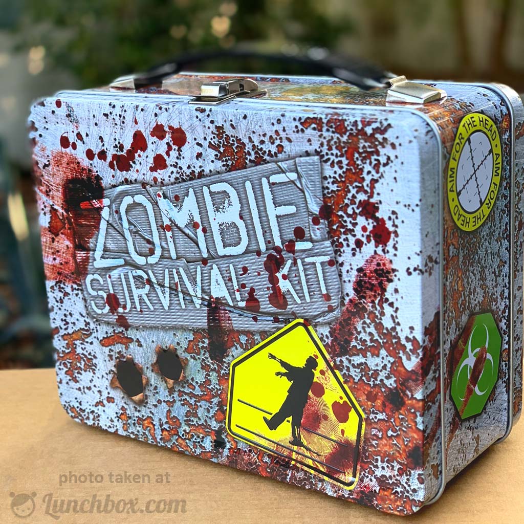 Gothic Zombie Apocalypse Emo Medical Kit Metal Lunch Box, Zazzle